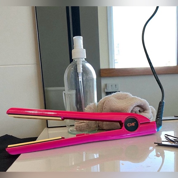 CHI Original GF1001 Ceramic Hair Straightener Flat Iron Fuschia Pink Tested - Picture 6 of 9
